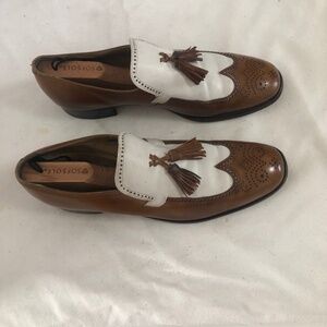 Florsheim Cognac and White Wing Tip Spectator’s with Tassels. - 79.
